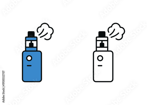 vape flat icon set
Vector flat icon set isolated on a white background