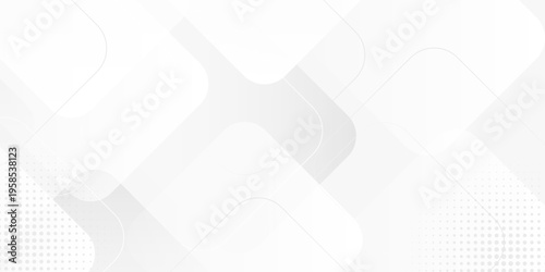 white abstract background overlap layer on bright space with cutout shape effect decoration. Modern graphic design element squares style concept