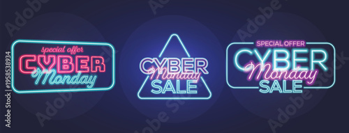 Cyber monday sale neon signs