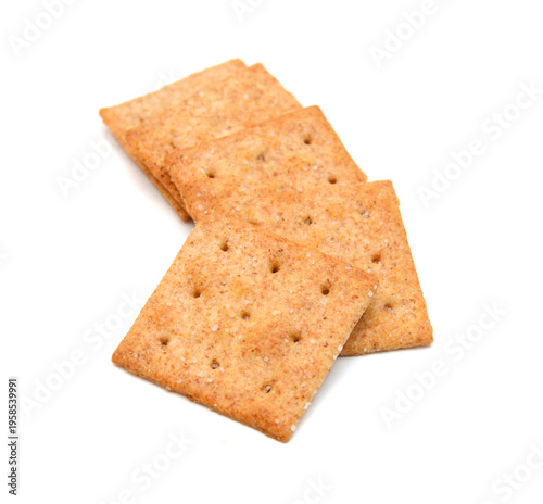 Cracker isolated on white background
