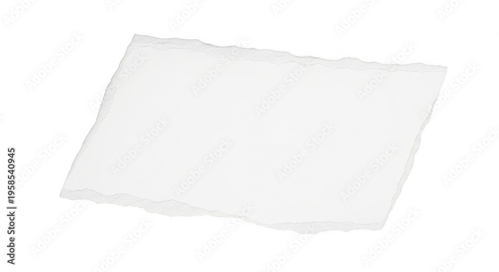 Obraz premium A white piece of paper on a plain background isolated on transparent background
