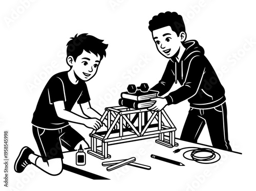 Sibling helping child with world map puzzle on the floor