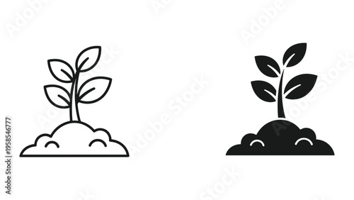 Seedling Growing Soil Business Concept