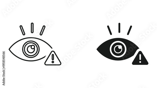 Eye Warning Symbol Alert