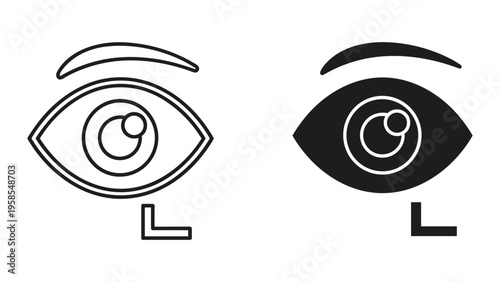 Eye Icon Ophthalmology Medical Concept Design