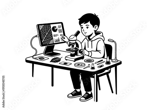 Young creator packaging handmade bookmarks at table