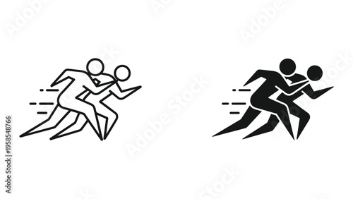 Runners Sprinting Competition Speed Sport