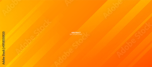 Abstract yellow and orange warm tone background with simply curve lines lighting element vector for presentation design