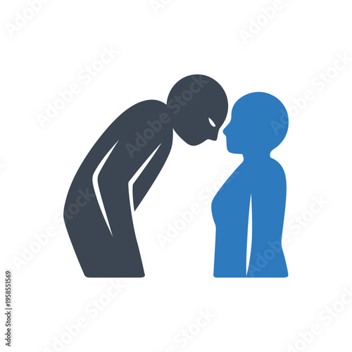 Face-to-Face Intimidation and Threat Icon