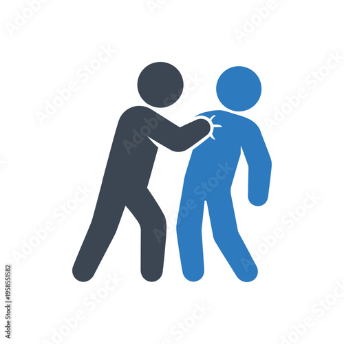 Sudden Physical Impact Assault Icon