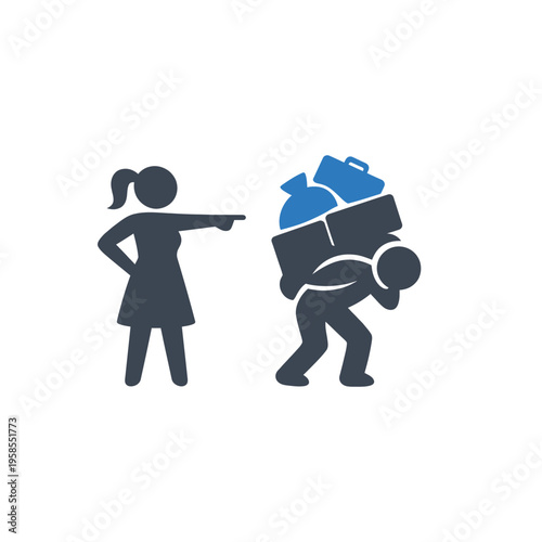 Exploitation and Forced Labor Icon