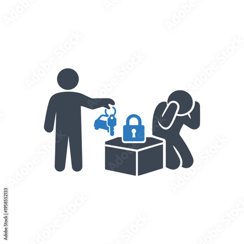 Withholding Assets and Financial Control Icon