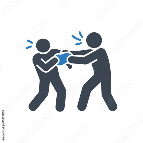 Physical Restraint and Struggle Icon