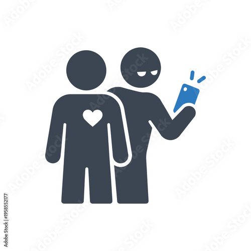 Privacy Invasion and Stalking Icon