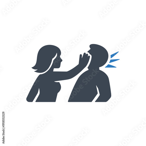 Physical Assault Slapping Icon