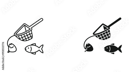 Fish Net Catching Seafood Fishing Aquatic Hobby