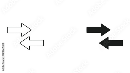 Arrows Directional Exchange Communication Vector