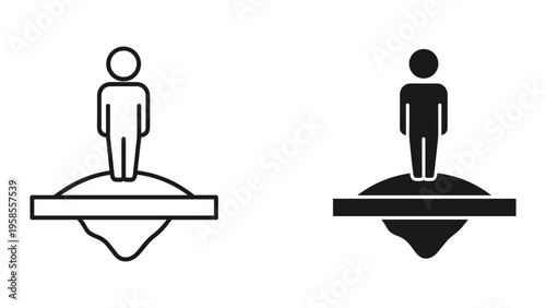 Person Standing Pedestal Concept Representation