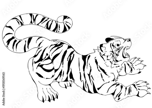 虎のイラスト　ベクター版