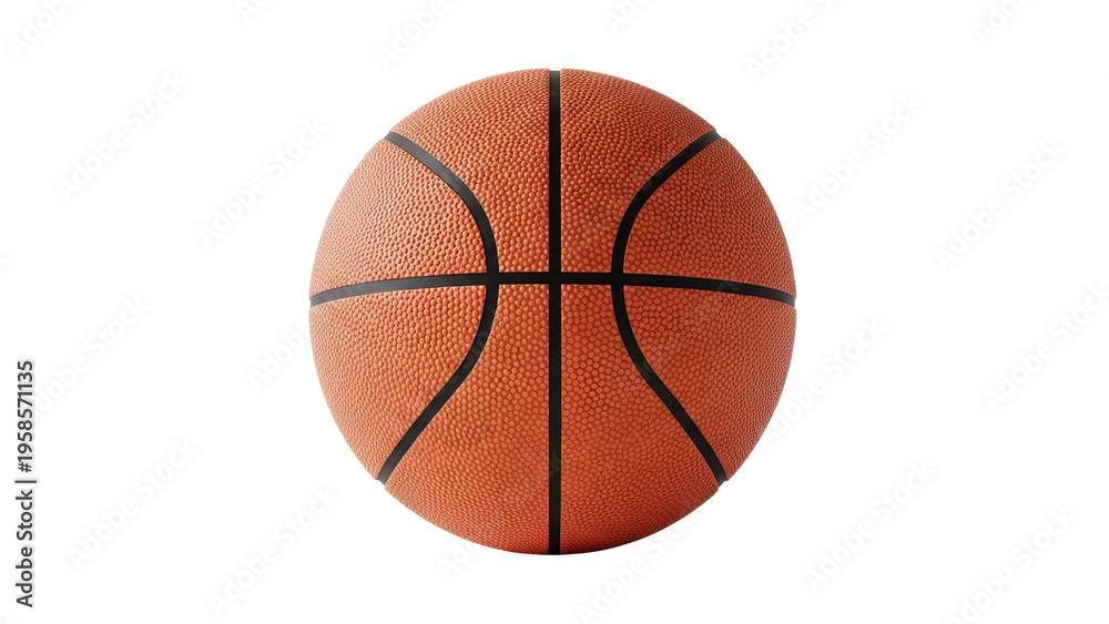 Fototapeta premium Realistic orange basketball illustration