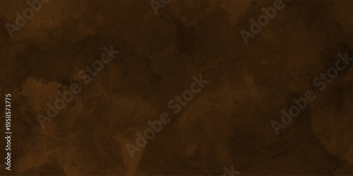Eerie black background with billowing brown smoke on black background. old style dark brown grunge texture, brush painted . Old and grainy orange paper texture, vector,	