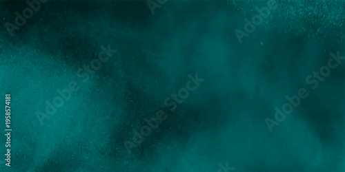 Black and teal pastel smoke abstract beautiful Background. Watercolor 5ea green grunge abstract painting stylist charming modern texture. Seamless Blue deep sea grunge texture vintage background.