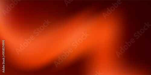 A vibrant abstract background featuring glowing orange light trails gracefully curving over a dark red backdrop. This high-resolution 3D render captures the essence of motion, speed, and energy
