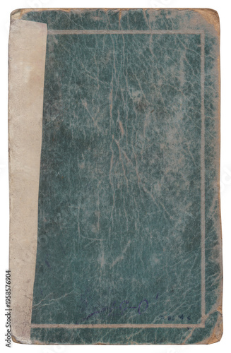 Vintage background of old book torn paper texture with scratches