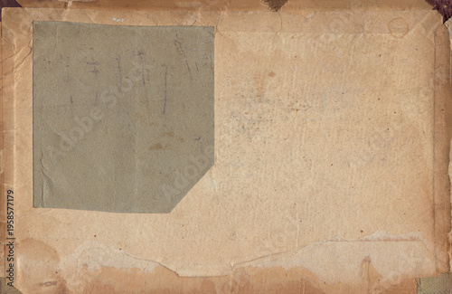 Vintage background of old ancient torn paper texture isolated