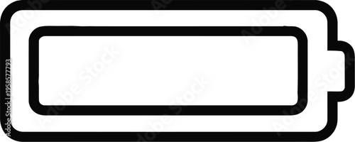 Battery icon, battery symbol, power icon, vector battery