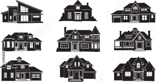 Collection of various house designs and architectural styles