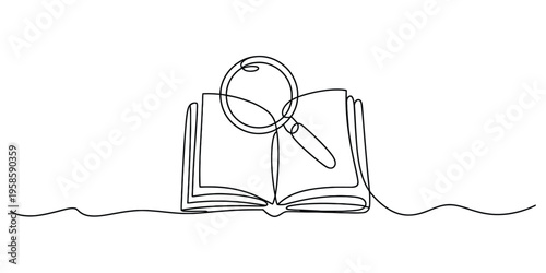 Continuous One Line Drawing of a Woman Using a Smartphone Vector, illustration