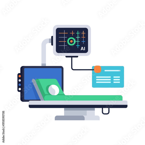 Modern Medical Equipment with AI Integration for Patient Care.