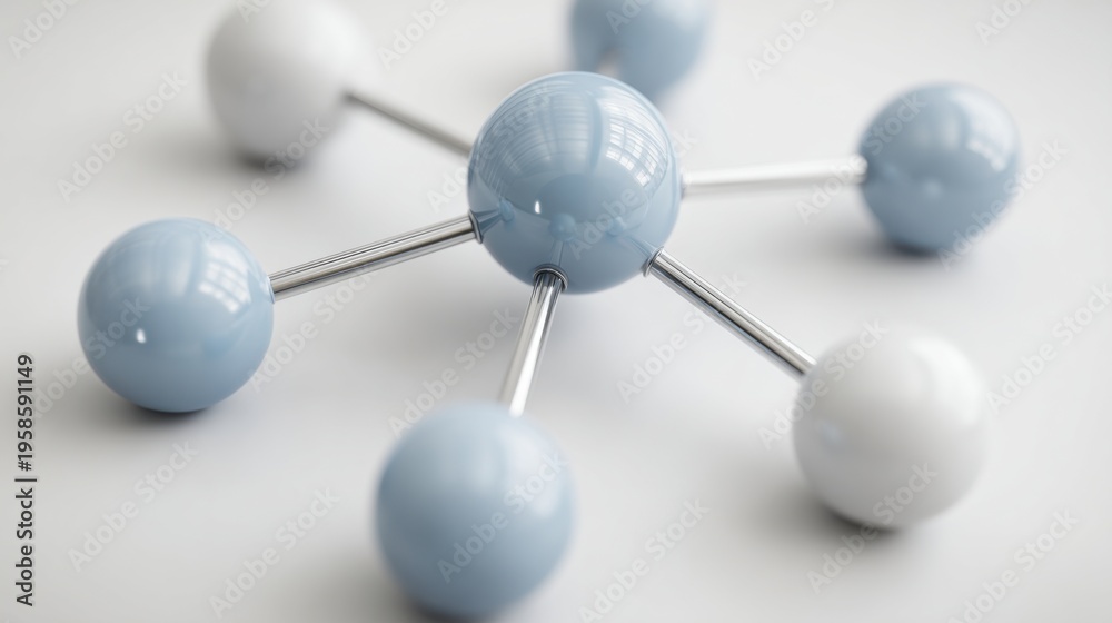 Obraz premium Group of spheres representing a central node in a neural loyalty system demonstrating interconnected elements