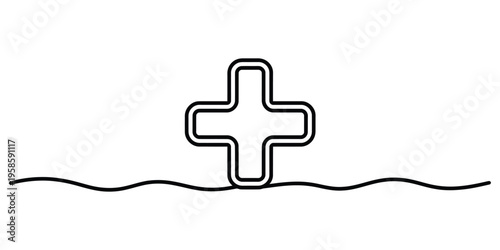 Continuous One Line Drawing of Parent Lifting Baby Vector, illustration