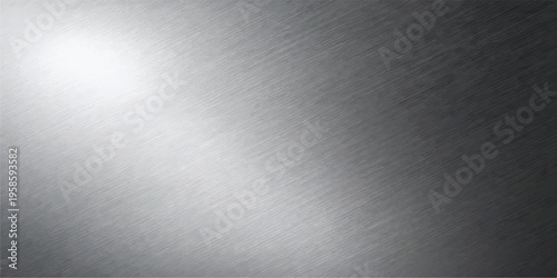 Polished metal texture with subtle streaks and bright light glare for background use with high tech