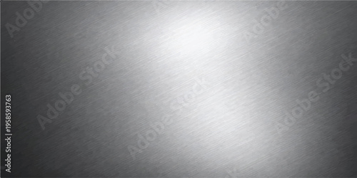 Brushed metal background with diagonal lines and a central bright light glow with sheet metal