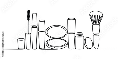 Minimalist Continuous One Line Drawing of a Human Ear Vector, illustration