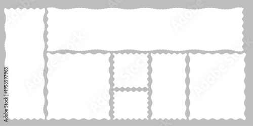 postage stamp vector on a background, vector illustration,   postage stamp border set  vectors, blank postage stamp in flat design