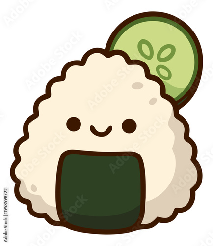 Cute onigiri rice ball