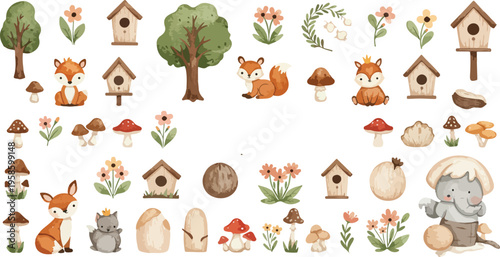 Dinosaur birthday party decorations with balloons and presents for kids celebration