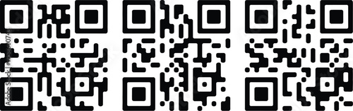 QR Code Scan Icon, solid style vector illustration showing mobile scanning interface