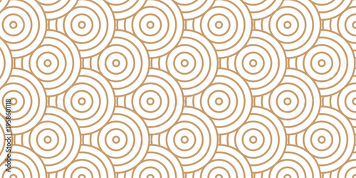 Geometric ornament overlap fabric brown pattern circles line fabric curl transparent design. minimal overlapping waves pattern paper waves white retro background.