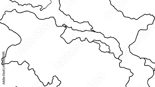 Black and white abstract shapes, vector line art, minimalist designs, decorative borders