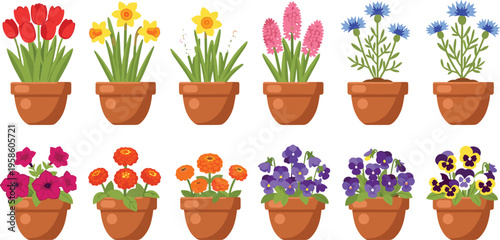 Garden Maintenance Tool Vector Set Featuring Watering Cans Pruning Shears Spray Bottles and Wheelbarrow for DIY Landscaping Home Gardening and Horticulture Equipment Graphic Designs