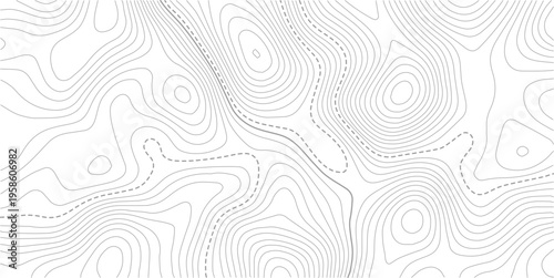 Light topographic topo contour map background. Geographic abstract grid. vector illustration.The concept of a conditional geography scheme and the terrain path. Design materials.