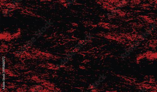 Red distressed grunge texture on black background