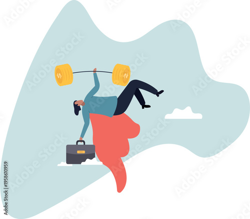 Investment professional or financial literacy, investing expert or wealth manager, effort to earn more money or fund profit.human life and situation.