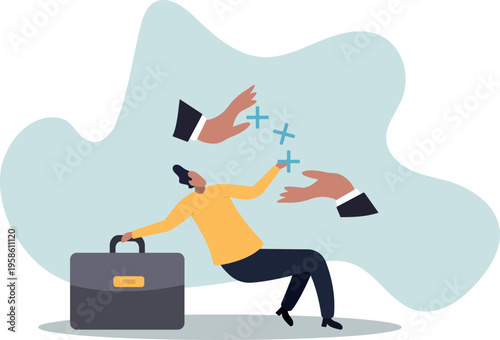 Forward positivity, growth mindset or success attitude, positive feedback, happiness or encourage people,.human life and situation.