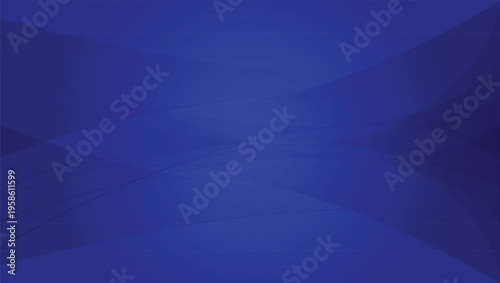 Blue abstract background with soft flowing curves